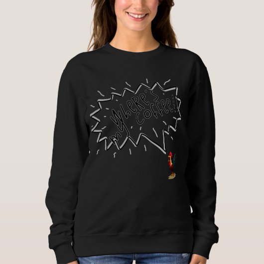 Sweatshirt Coq de café (Devant)