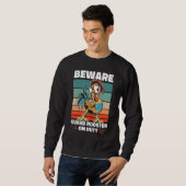 Sweatshirt Coq de Garde Attention en Service (Devant entier)