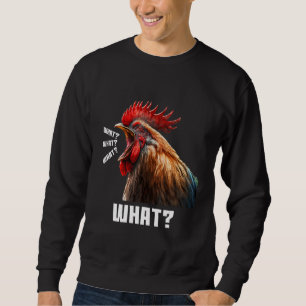 Sweatshirt Coq sarcastique en colère criant graphique De