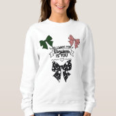 Sweatshirt Coquette All I Want For Christmas Patterned Bow De (Devant)