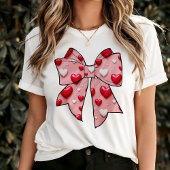 Sweatshirt Coquette Bow Coeur Rouge Motif Saint Valentin