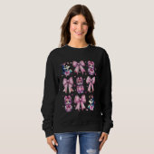 Sweatshirt Coquette Bow Furry Fandom Fursona Maillot Fox (Devant entier)