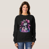 Sweatshirt Coquette Bow Furry Fandom Fursona Maillot Fox (Devant entier)