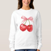Sweatshirt Coquette Cerise Tendance (Devant)