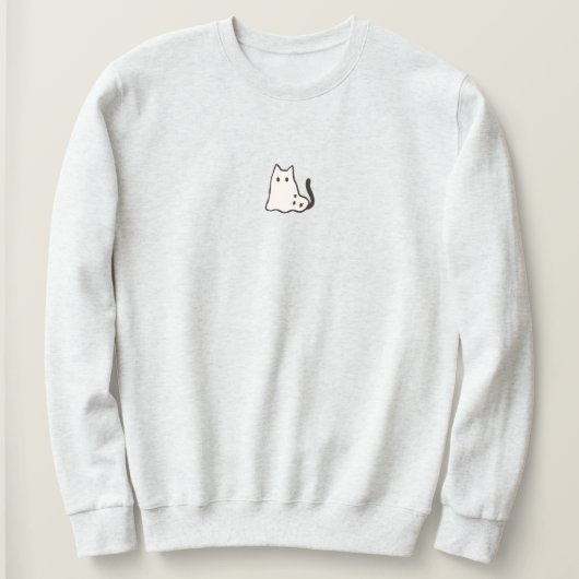 Sweatshirt Coquette Éffrayante minimaliste mignonne Halloween (Design devant)