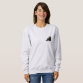 Sweatshirt Coquette Éffrayante minimaliste mignonne Halloween (Devant entier)