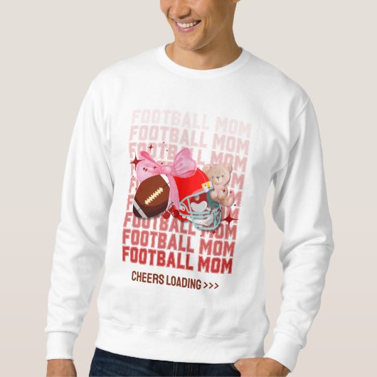 Sweatshirt Coquette élégante MOM FOOTBALL (Devant)