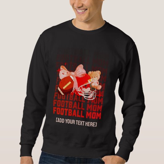 Sweatshirt Coquette élégante MOM FOOTBALL (Devant)