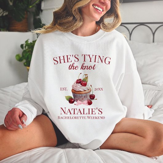 Sweatshirt Coquette Esthétique Pink Bow Cerise Gâteau Fancy G