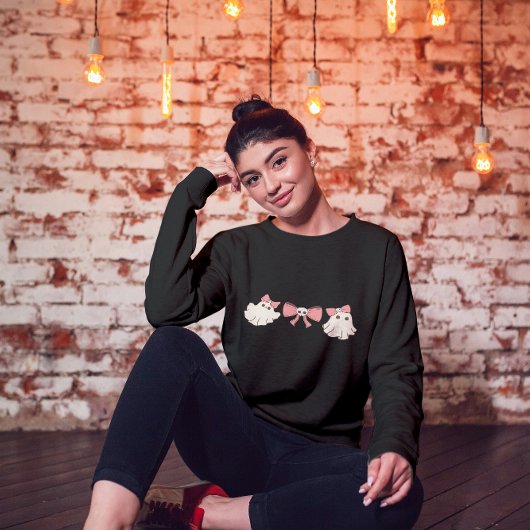 Sweatshirt Coquette Halloween Ghost