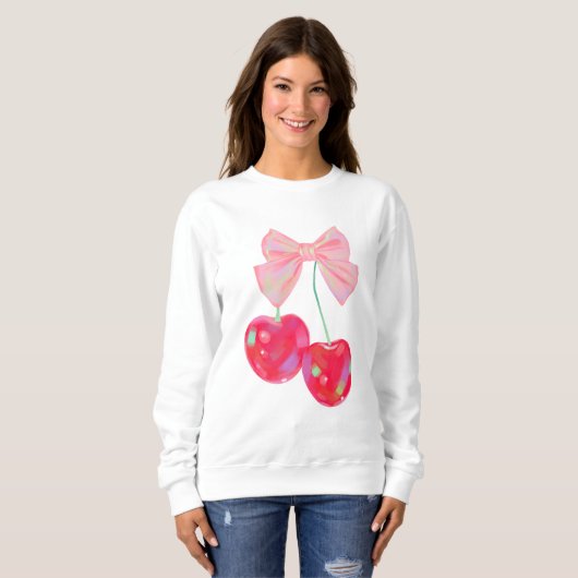 Sweatshirt Coquette Rose Bow (Devant entier)