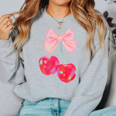 Sweatshirt Coquette Rose Bow