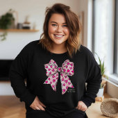 Sweatshirt Coquette Whimsical Coeur Bow Hot Rose