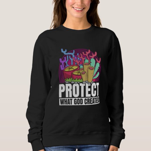 Sweatshirt Coral Reefs Nature Snorkling Ocean Environment (Devant)