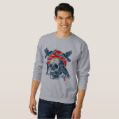 Sweatshirt Corbeaux et Crâne (Devant entier)