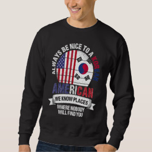 Sweatshirt Coréen Américain Nous Connaissons Des Endroits Où