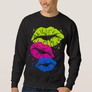 Sweatshirt Corey Tiger 80s Vintage Lips & Stars Baisers