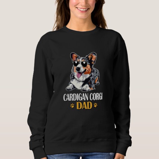 Sweatshirt Corgi bleu merle (Devant)
