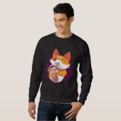 Sweatshirt Corgi Bubble Tea Bobas Corgi (Devant entier)