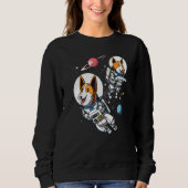 Sweatshirt Corgi Chien Astronaut de l'espace Science Fiction  (Devant)