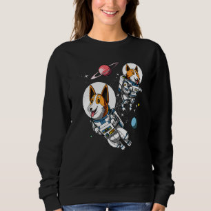 Sweatshirt Corgi Chien Astronaut de l'espace Science Fiction