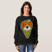 Sweatshirt Corgi chien mignon animal (Devant entier)