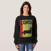Sweatshirt Corgi Chien S Disco Retro I Chiens (Devant entier)