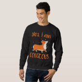 Sweatshirt Corgi corgeeux (Devant entier)