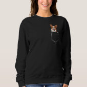 Sweatshirt Corgi de poche (Devant)