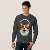 Sweatshirt Corgi doux (Devant entier)