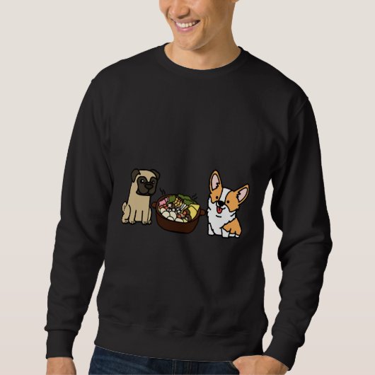 Sweatshirt Corgi Et Carlin Hotpot (Devant)