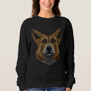 Sweatshirt Corgi Face Corgi Chien De race Mignonne Animal Pou