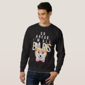 Sweatshirt Corgi Femmes Aller Devant Moi Toutes Les Oreilles (Devant entier)
