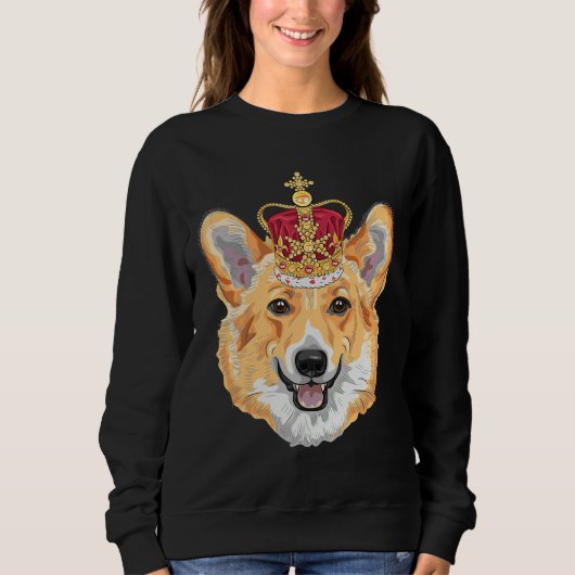 Sweatshirt Corgi Happy (Devant)