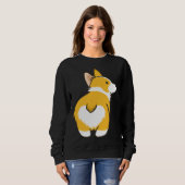 Sweatshirt Corgi Heart Butt (Devant entier)