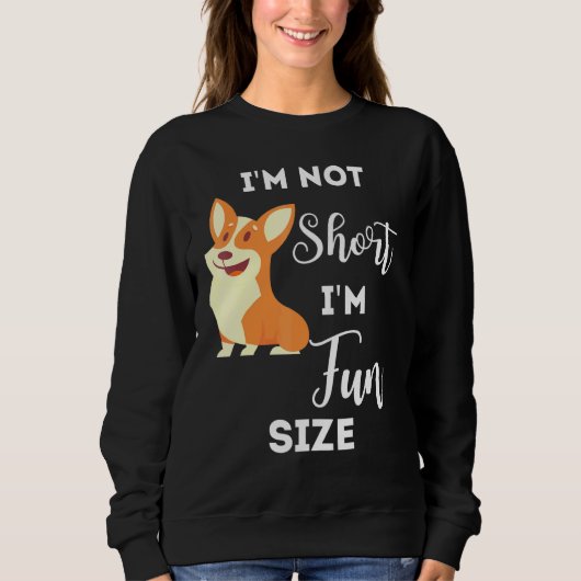 Sweatshirt Corgi Im Pas Court Taille Im Chien (Devant)