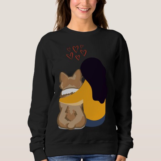 Sweatshirt corgi life corgi (Devant)