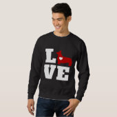 Sweatshirt Corgi Love Corgi (Devant entier)