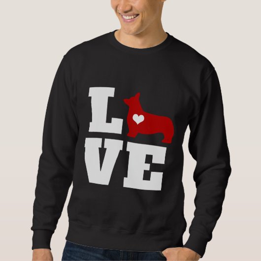 Sweatshirt Corgi Love Corgi (Devant)