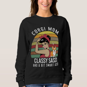 Sweatshirt Corgi Mom Classy Sassy
