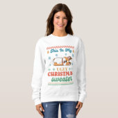 Sweatshirt Corgi Mon affreux pull de Noël  (Devant entier)