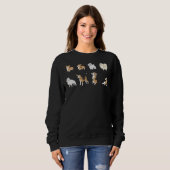 Sweatshirt Corgi Pitbull Beagle Bolonka (Devant entier)
