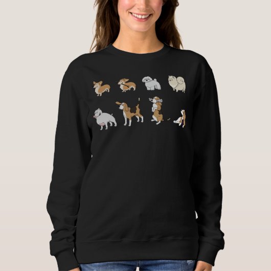 Sweatshirt Corgi Pitbull Beagle Bolonka (Devant)