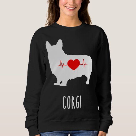 Sweatshirt Corgi race Chien Top Maman Spectacles (Devant)