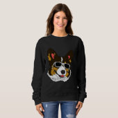 Sweatshirt Corgi Rockin Shades (Devant entier)