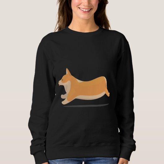 Sweatshirt Corgi Running 953 (Devant)