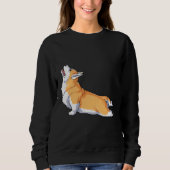 Sweatshirt Corgi Yoga Pour Corgi (Devant)
