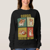 Sweatshirt Corgis Check All My Boxes Corgi (Devant)