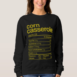 Sweatshirt Corn Casserole Nutrition Fact Thanksgiving Christa