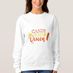 Sweatshirt Corn de bonbons Reine Funny mignonne Halloween